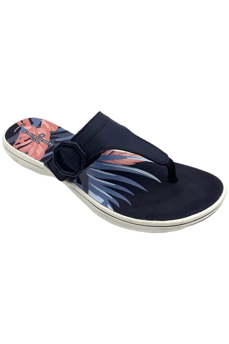 Clarks Cloudsteppers Women's Breeze Cove Sandal Navy Marine - Medium